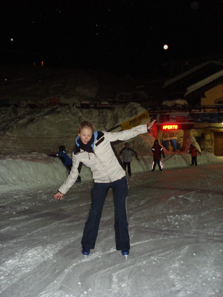 Cervinia outdoor ice rink